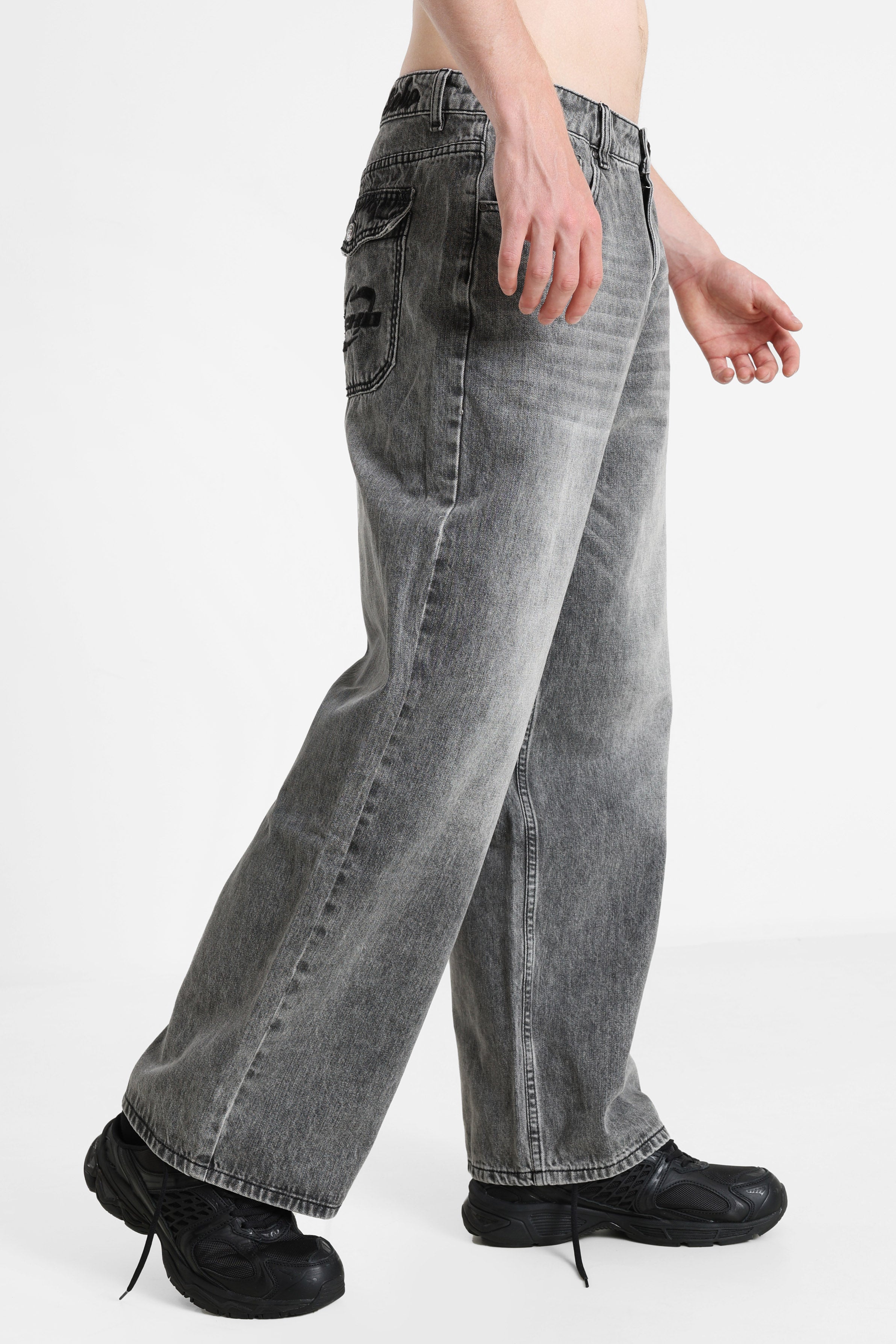 Jean baggy fit - Gris