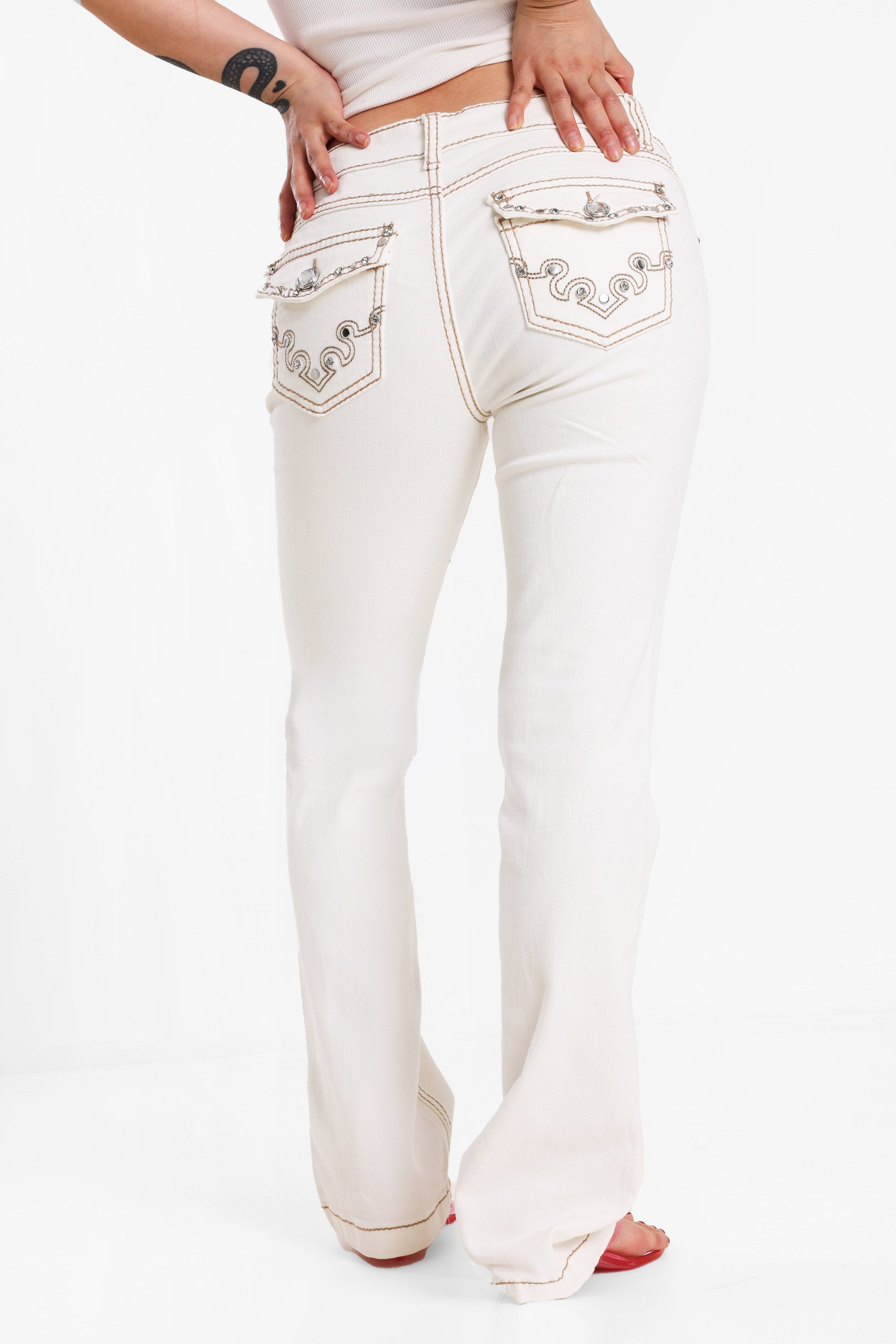 Flare Jeans - Offwhite