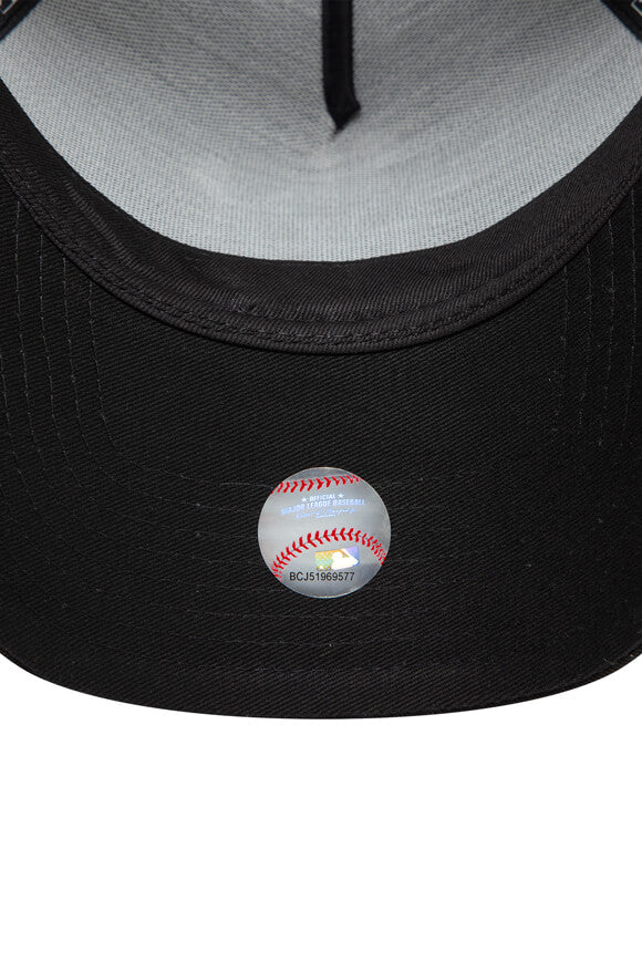 Snapback Cap - Black + Light Blue