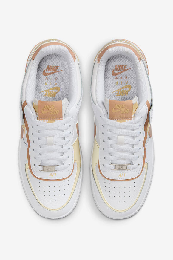 Air Force 1 Shadow Sneaker - White + Hemp