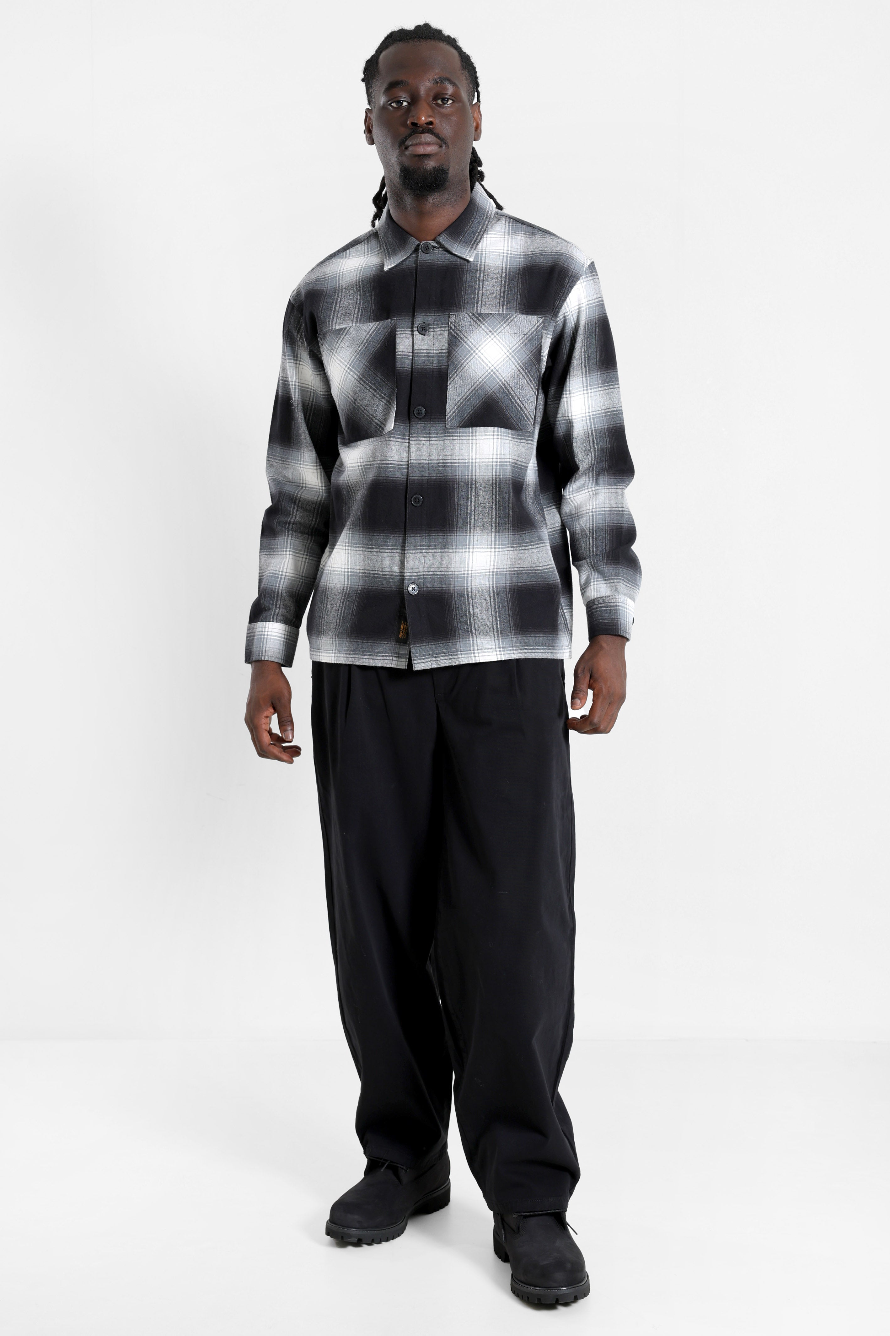 JJEJACKSON camicia a quadri - Asphalt