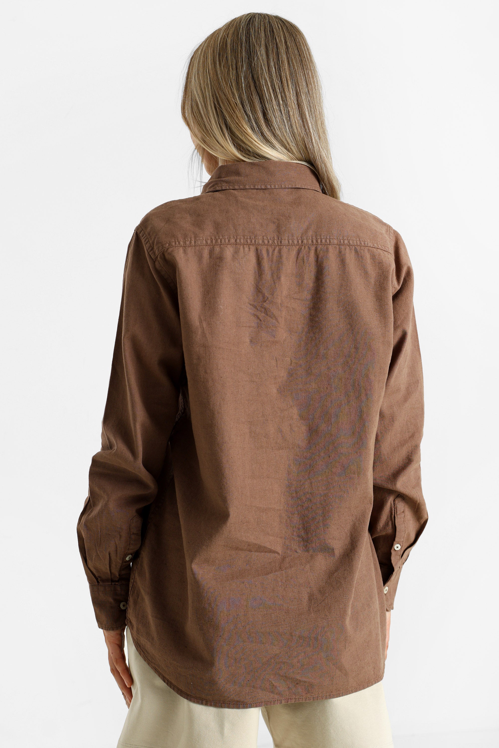 Fair Leinenhemd - Brown