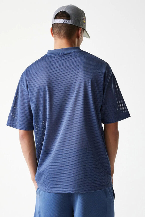 Oversize Mesh T-Shirt - Blue