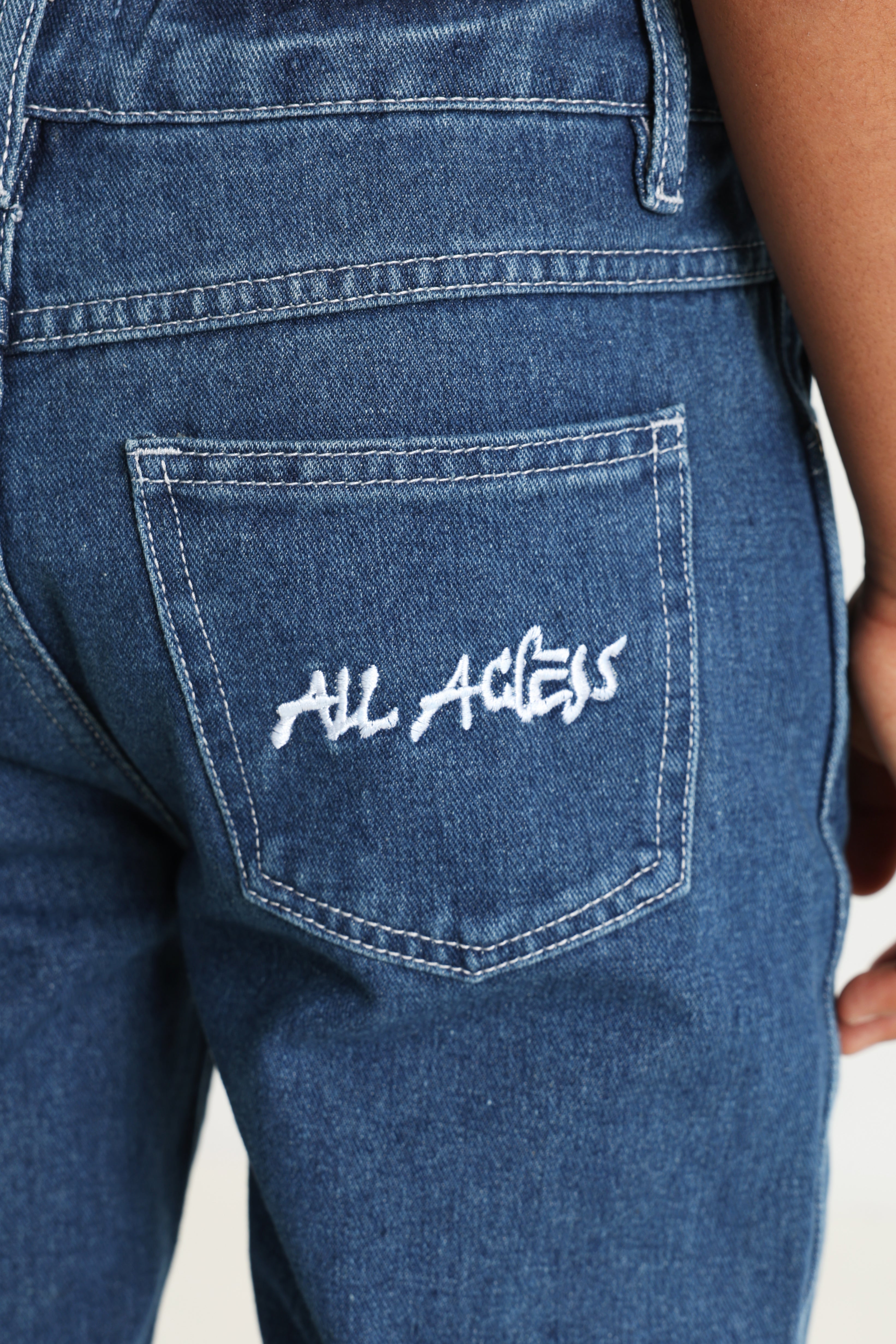 Relaxed Fit Jeans - Blau Denim