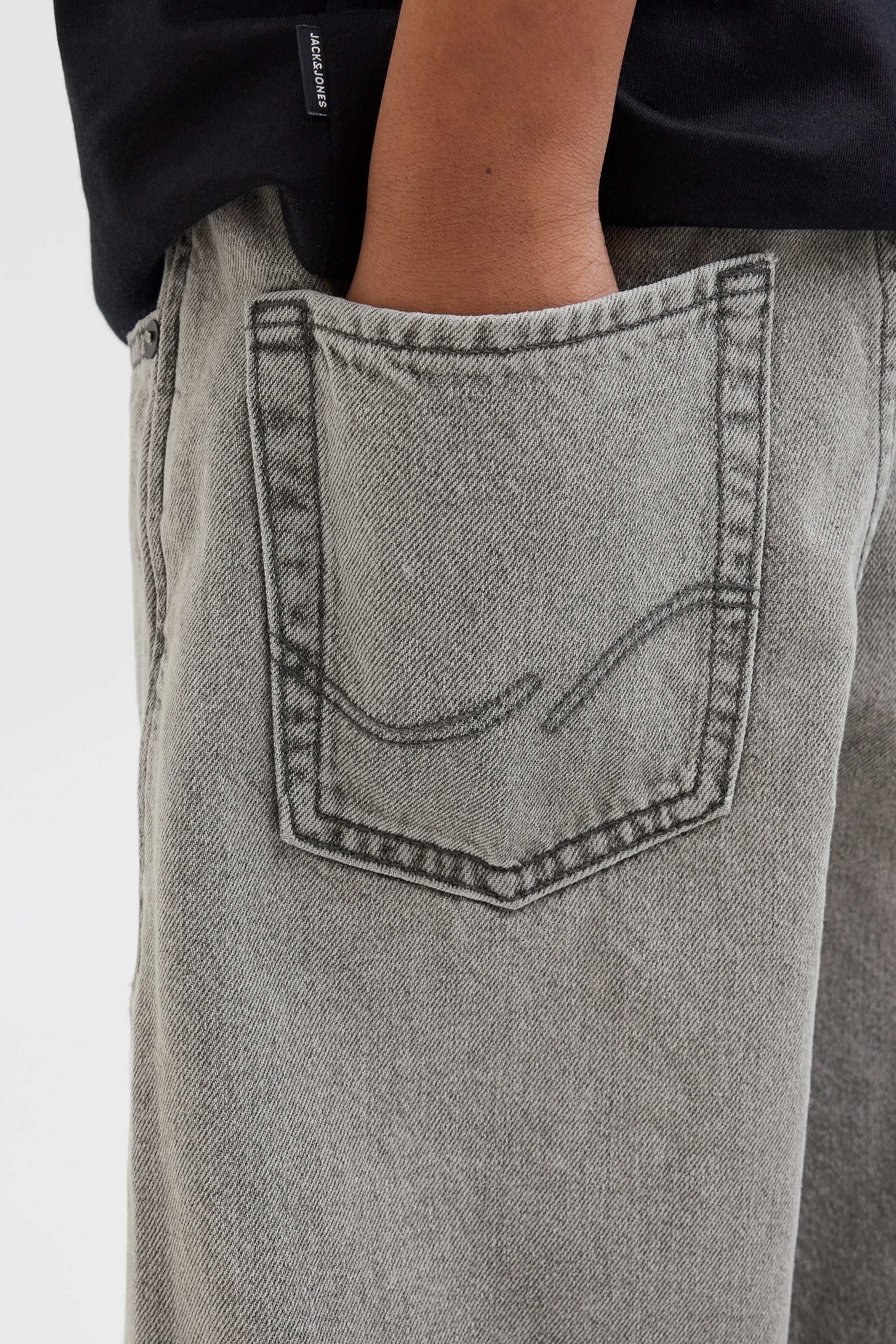 JJIALEX Baggy Fit Jeans - Grey Denim