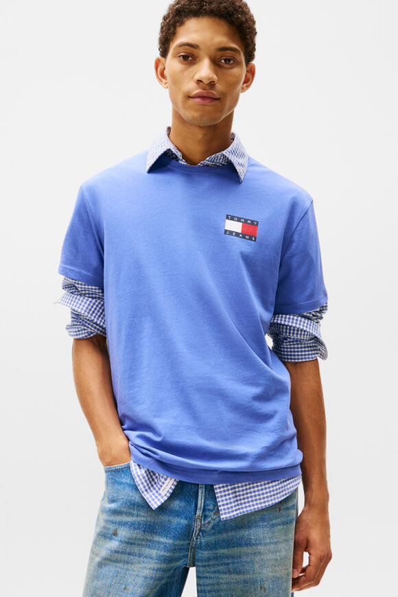 Essential Flag T-Shirt - Soft Sapphire