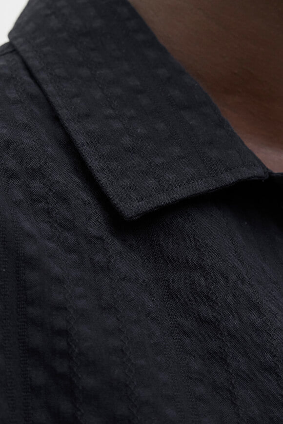 JPRCCEASTON Oversize Hemd aus Seersucker - Black Beauty