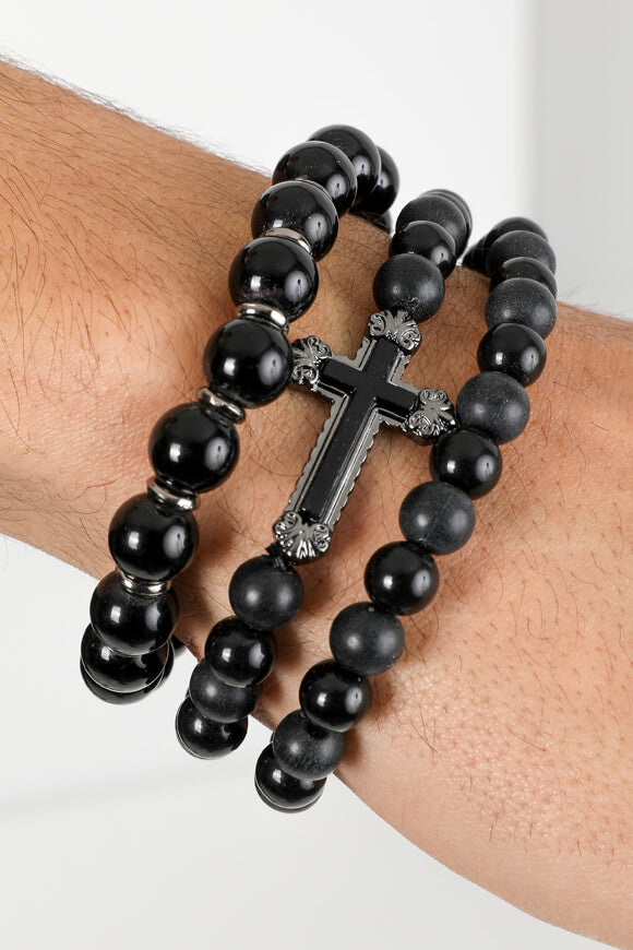Lot de 3 bracelets - Noir