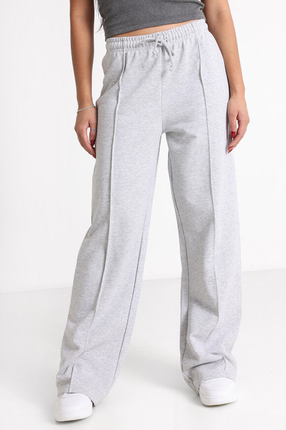 Pantalon sweat large - gris chiné