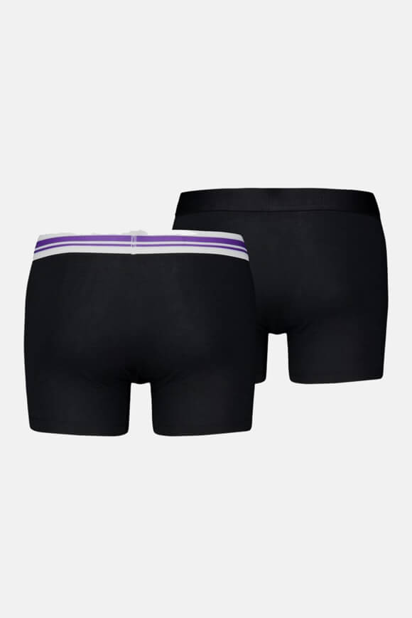 Doppelpack Boxershorts - Black + Violet