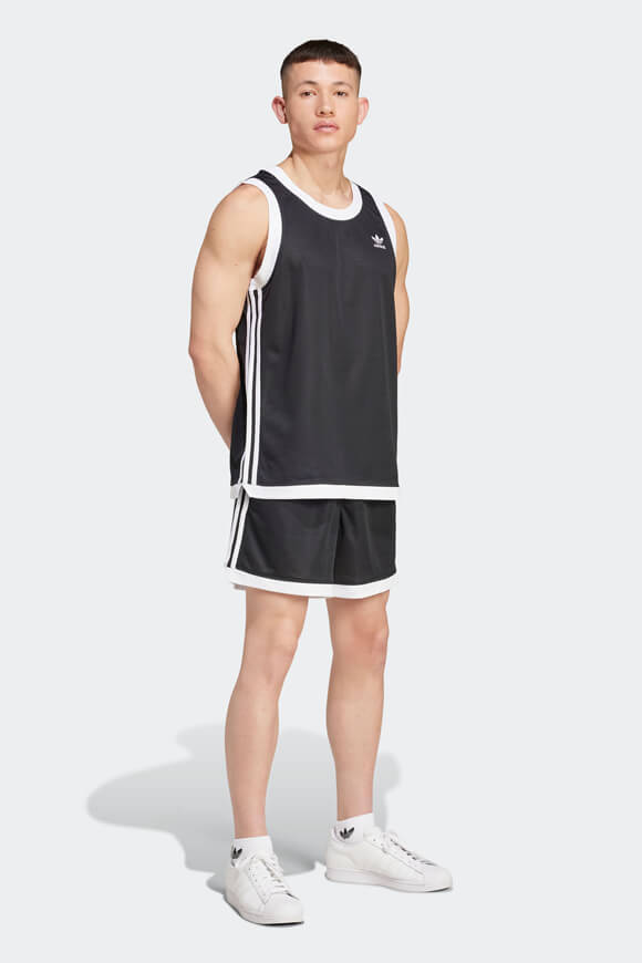 Débardeur Mock Eyelet Adicolor Oversize en maille - Noir