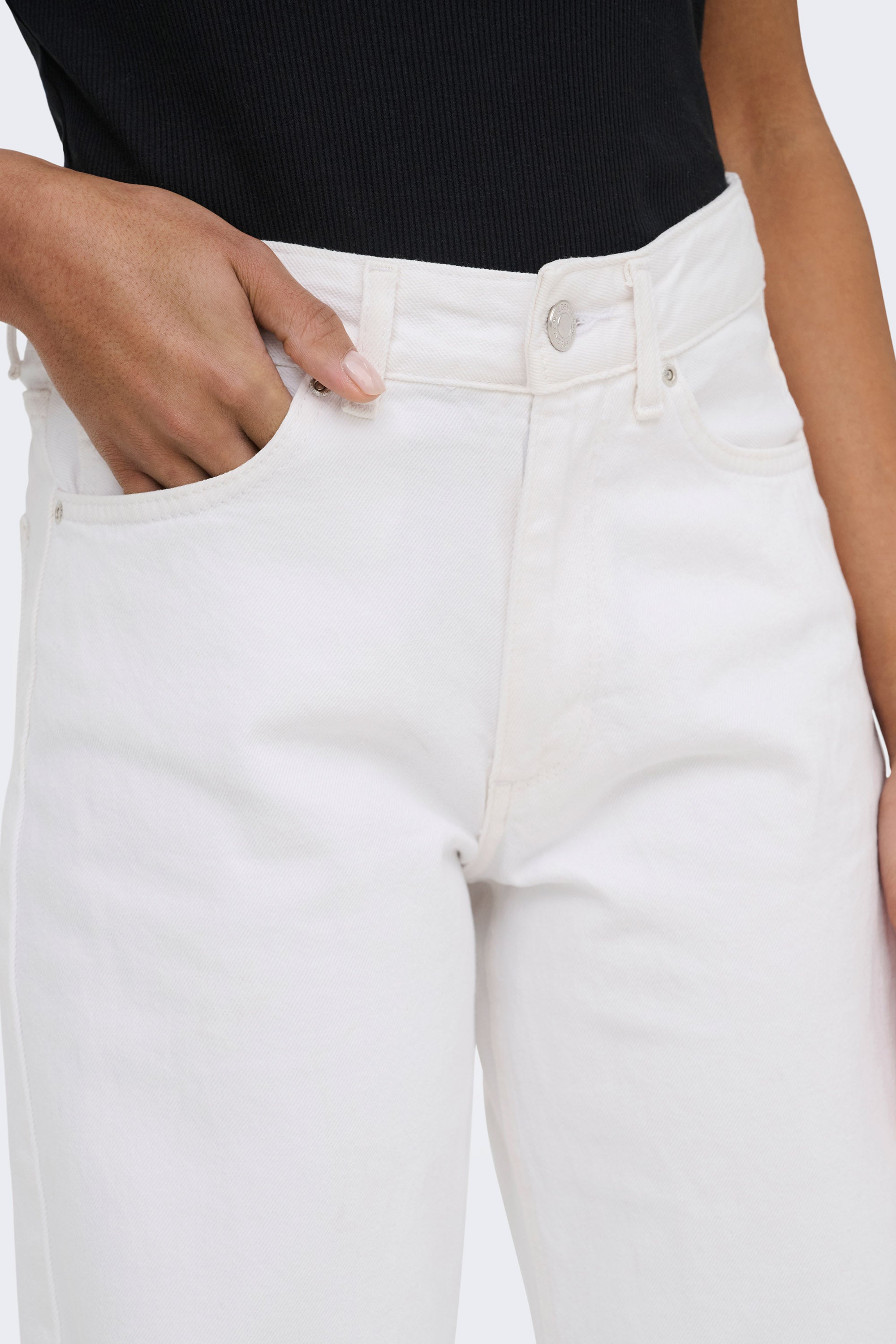 ONLELLA jean wide leg L32 - White Denim