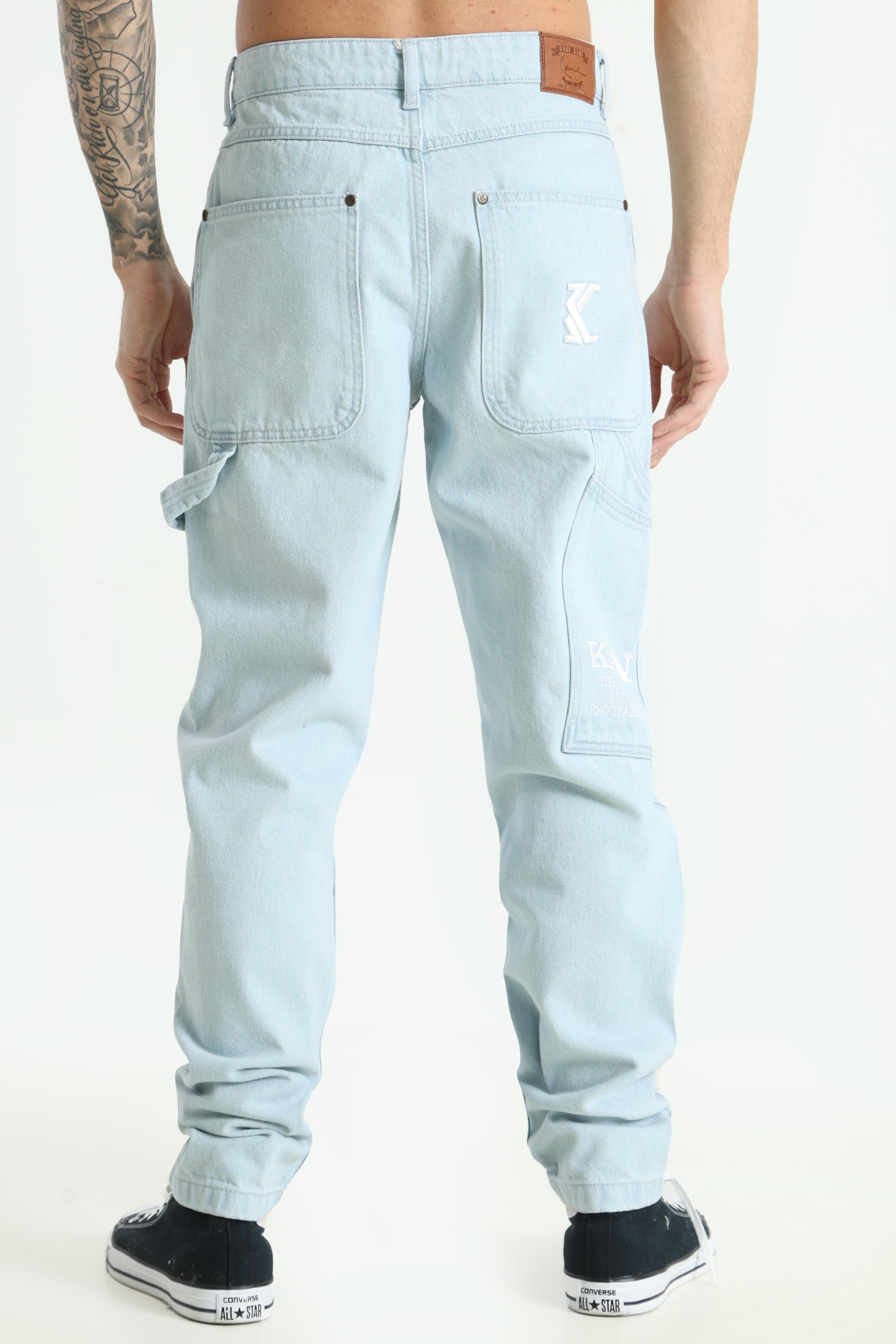 Jeans straight fit - Blu sbiancato