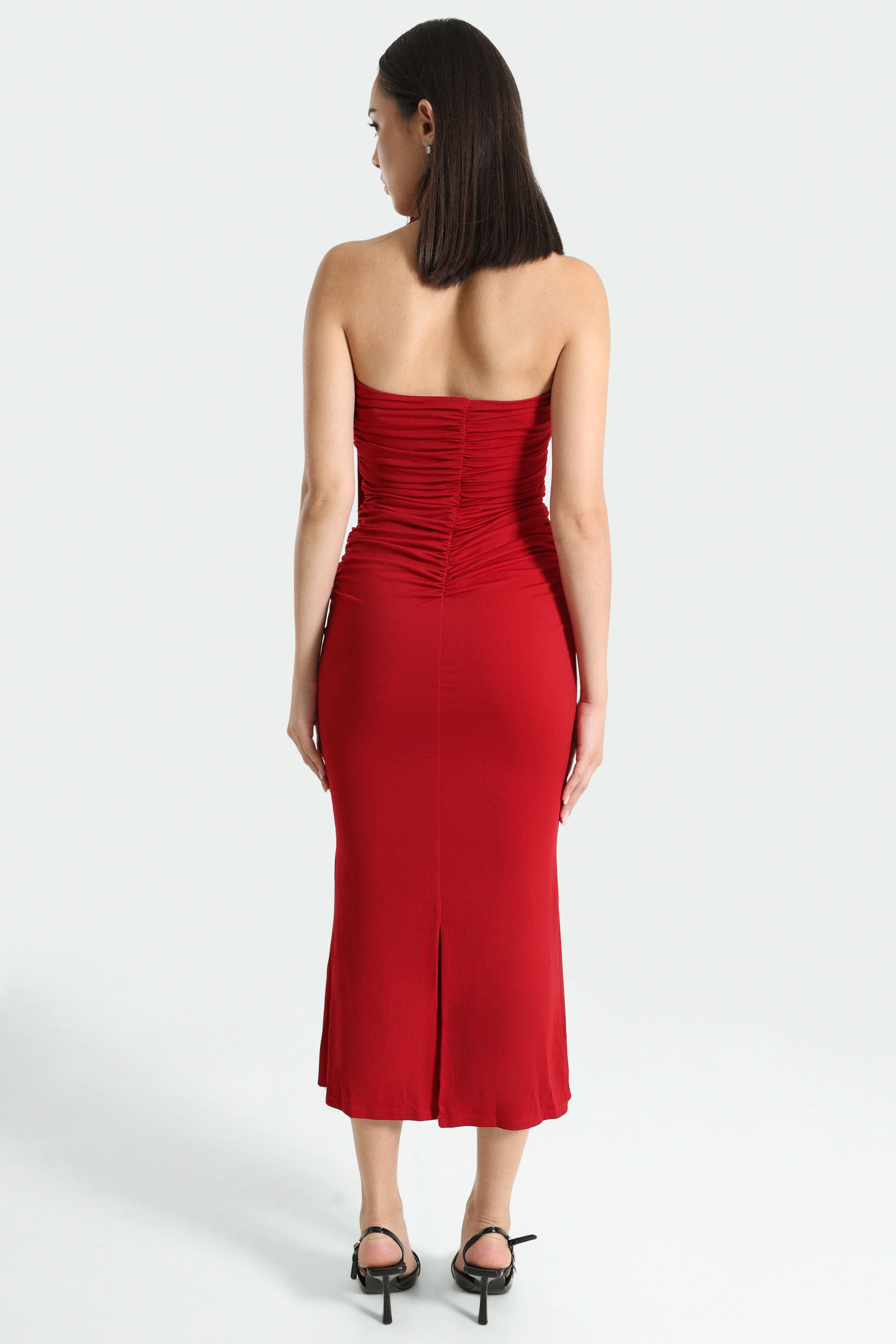 Long bandeau dress - Red