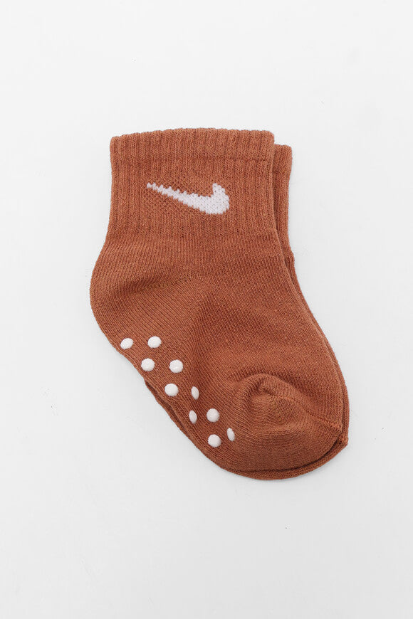 Dreierpack Anti-Rutsch Baby Socken - Mineral Clay