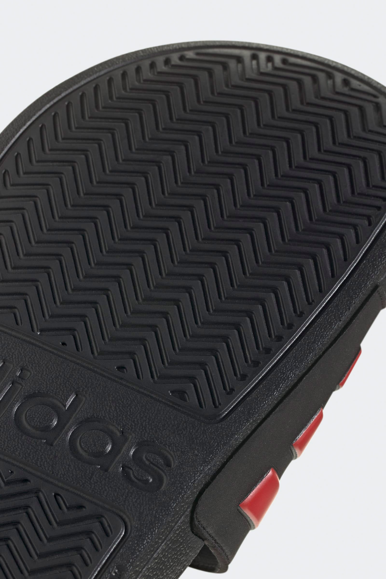 Adilette Manchester United Pantoletten - Core Black + Red + Cloud White