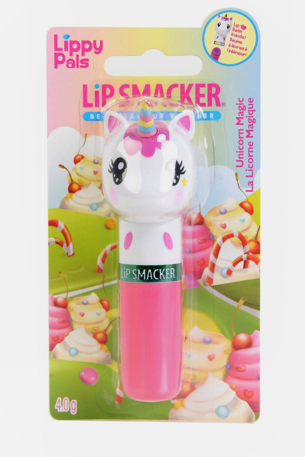 Lippy Pal Unicorn Lippenbalsam - White + Pink