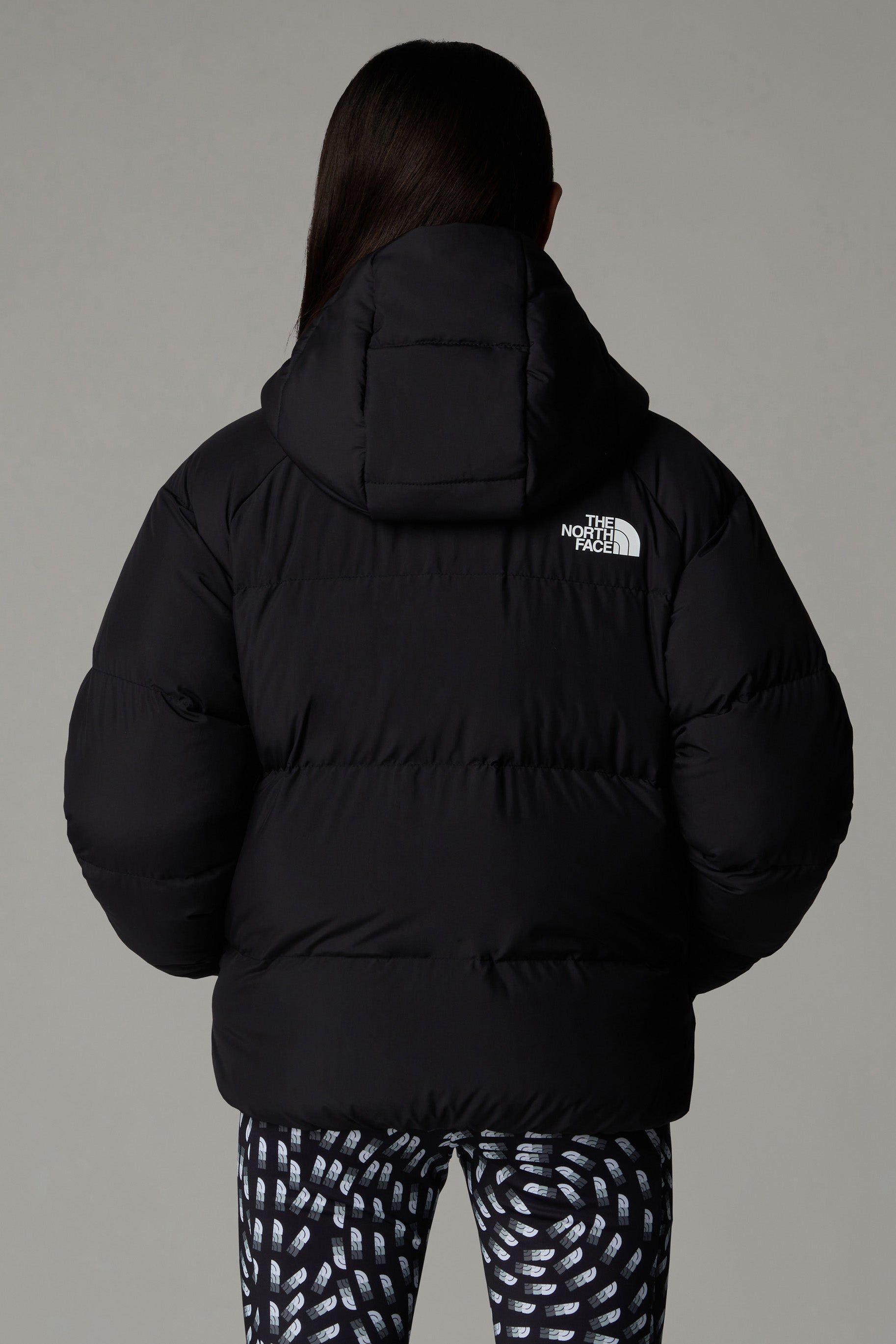 Gesteppte Daunenjacke - Black