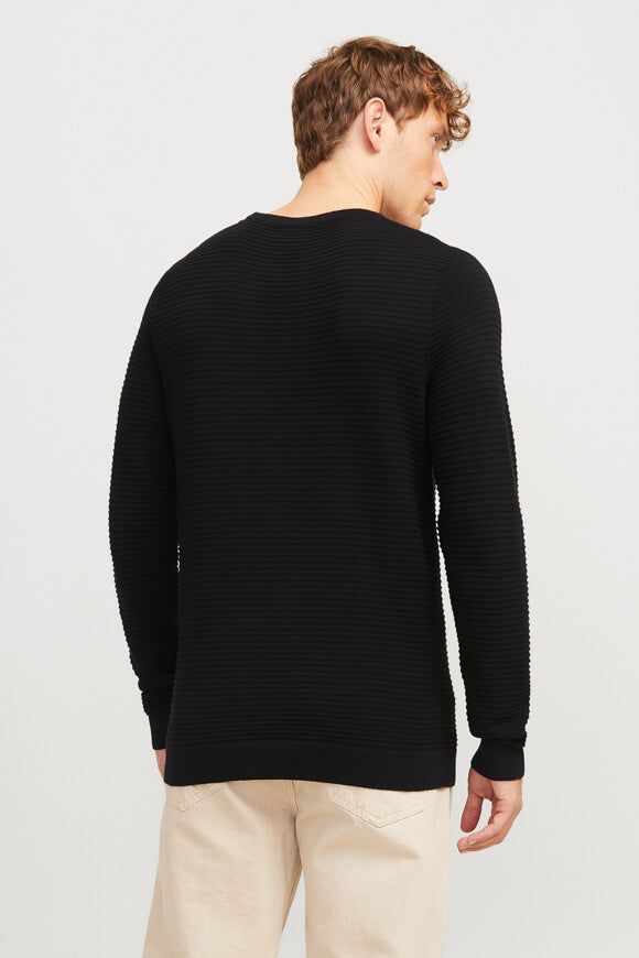 Otto pull en tricot structuré - Black
