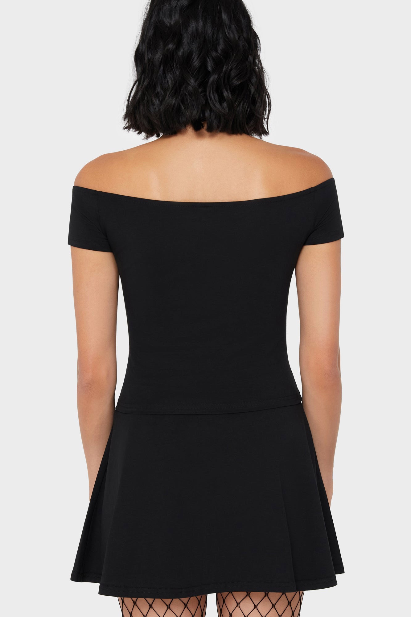 Top off shoulder - Nero