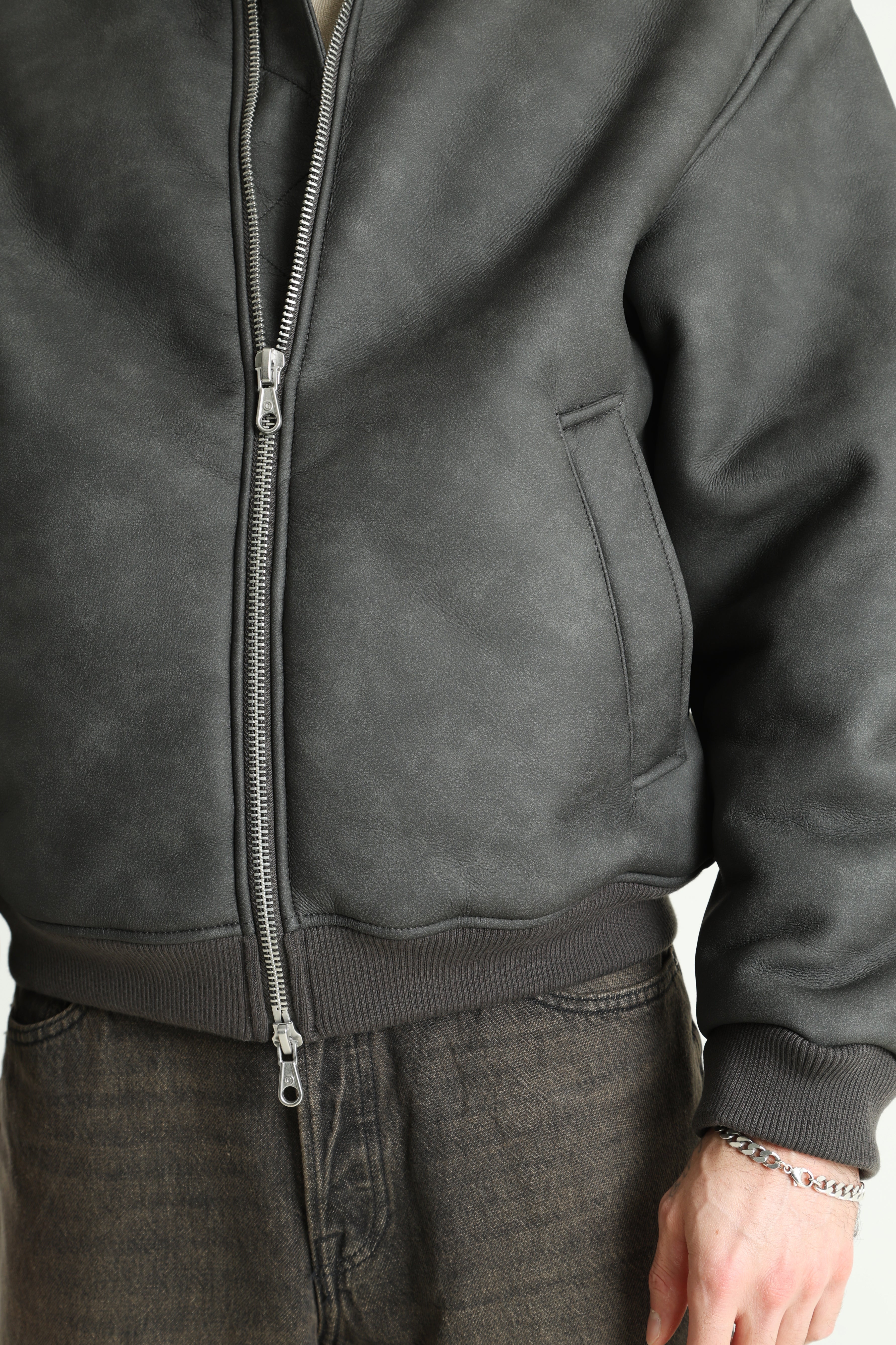 JCOTAKEOFF veste bomber doublée - Anthracite