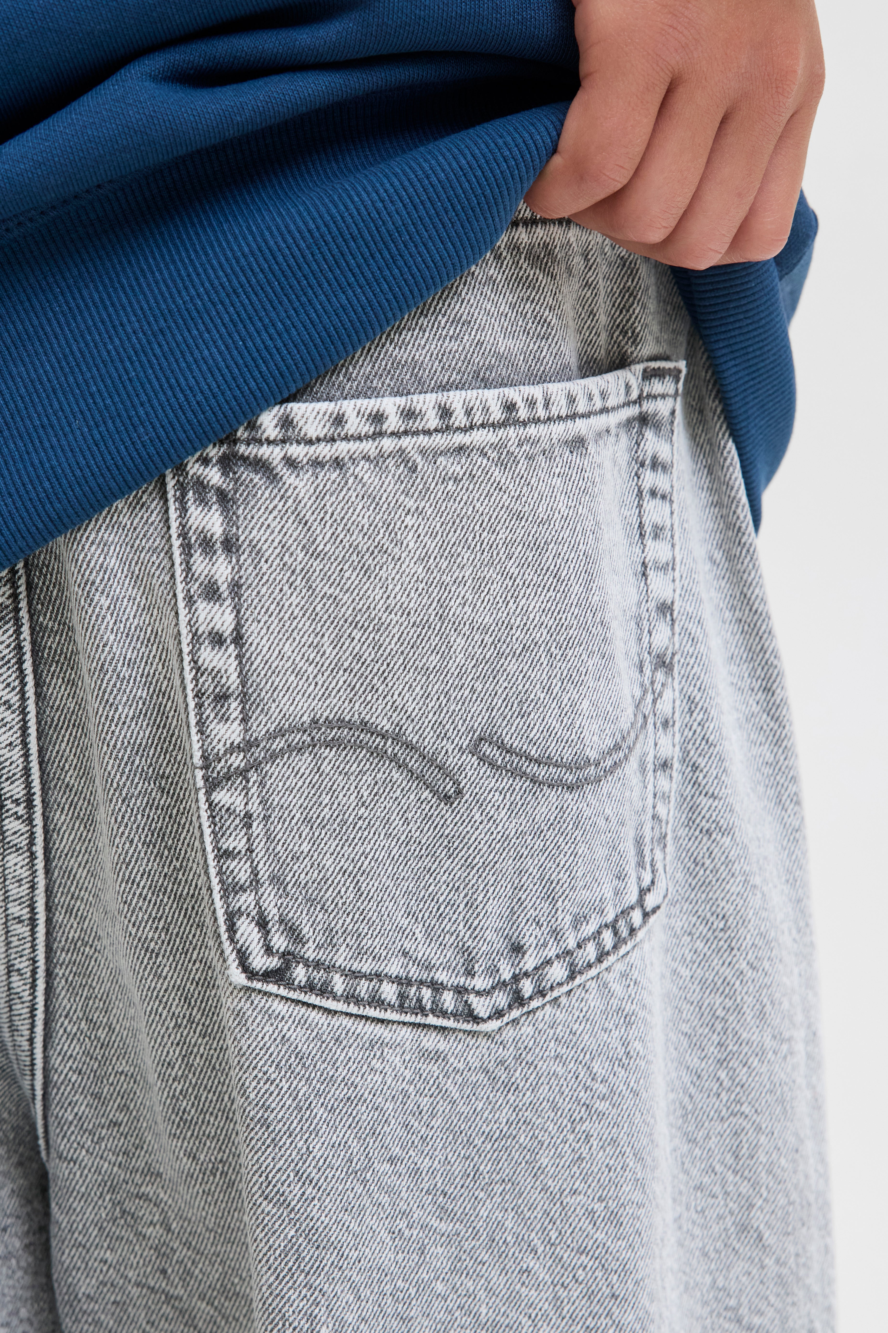 Ron Extra Baggy Fit Jeans - Grey Denim