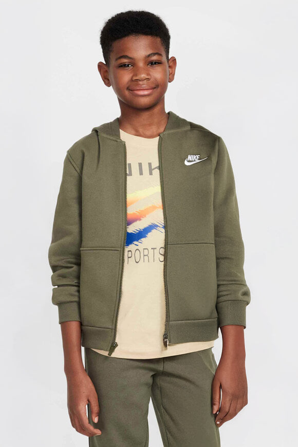 Sportswear Club Fleece Kapuzensweatjacke - Medium Olive