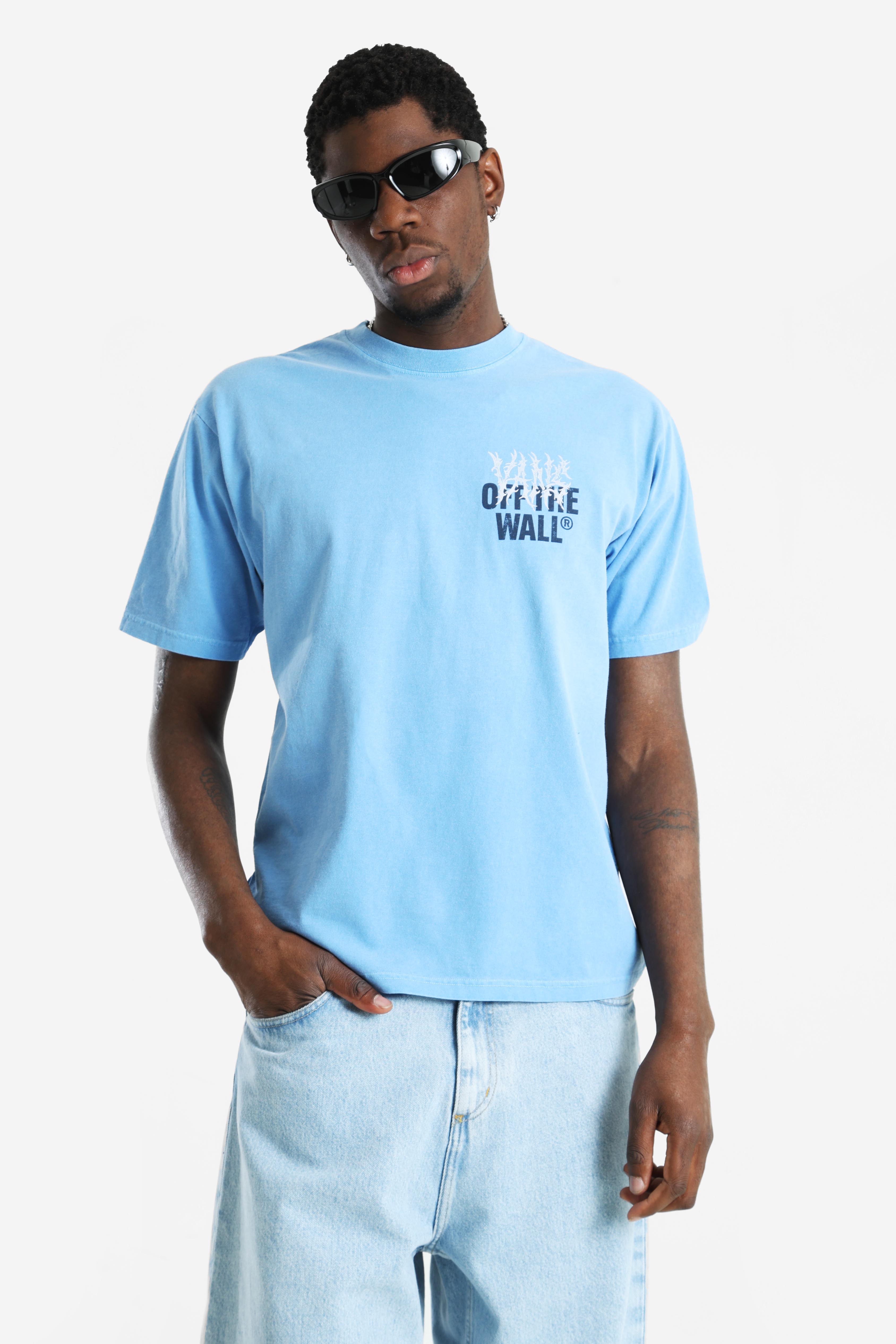 Metal Wall Oversize T-Shirt - Tranquil Blue