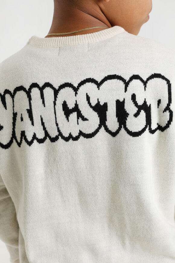 Pull en maille fine - blanc cassé