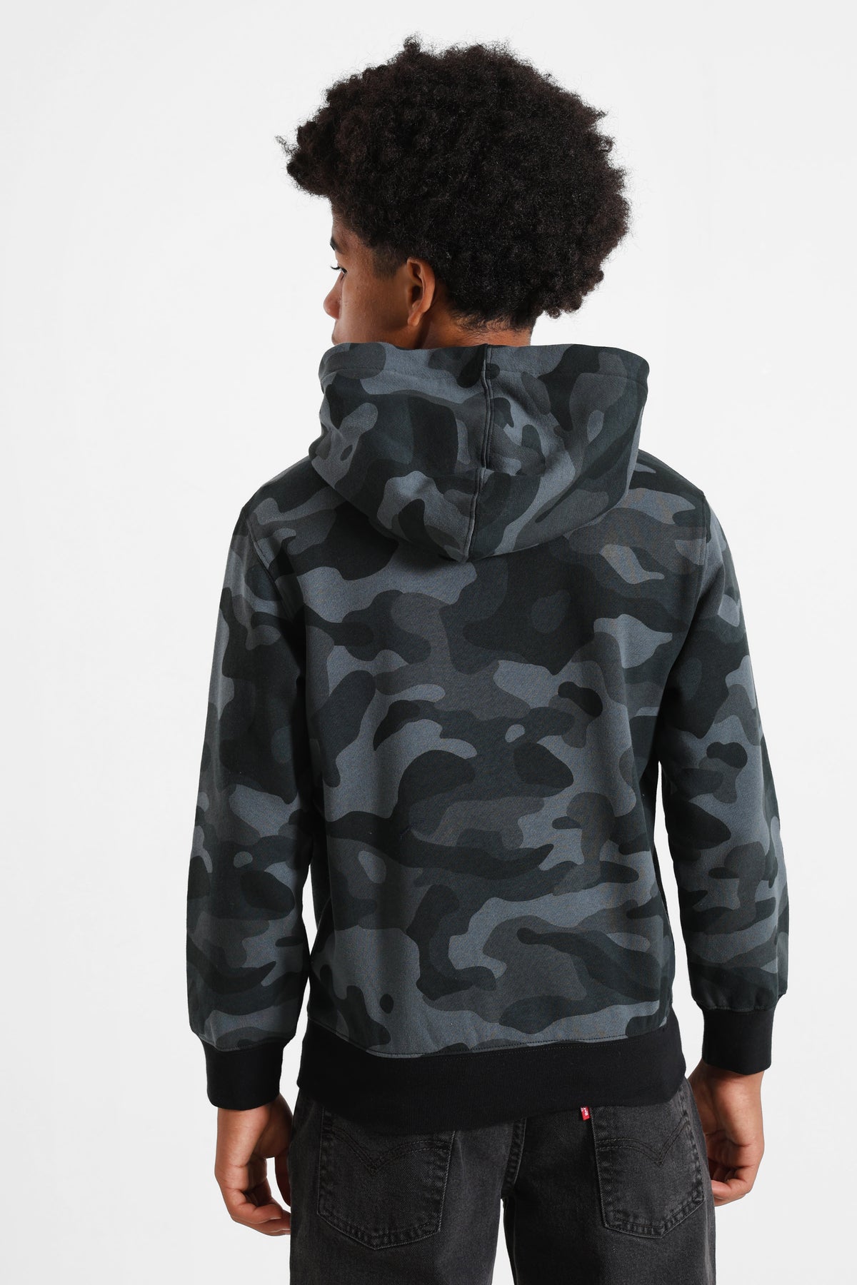 Sweat zippé à capuchon - Black Camo