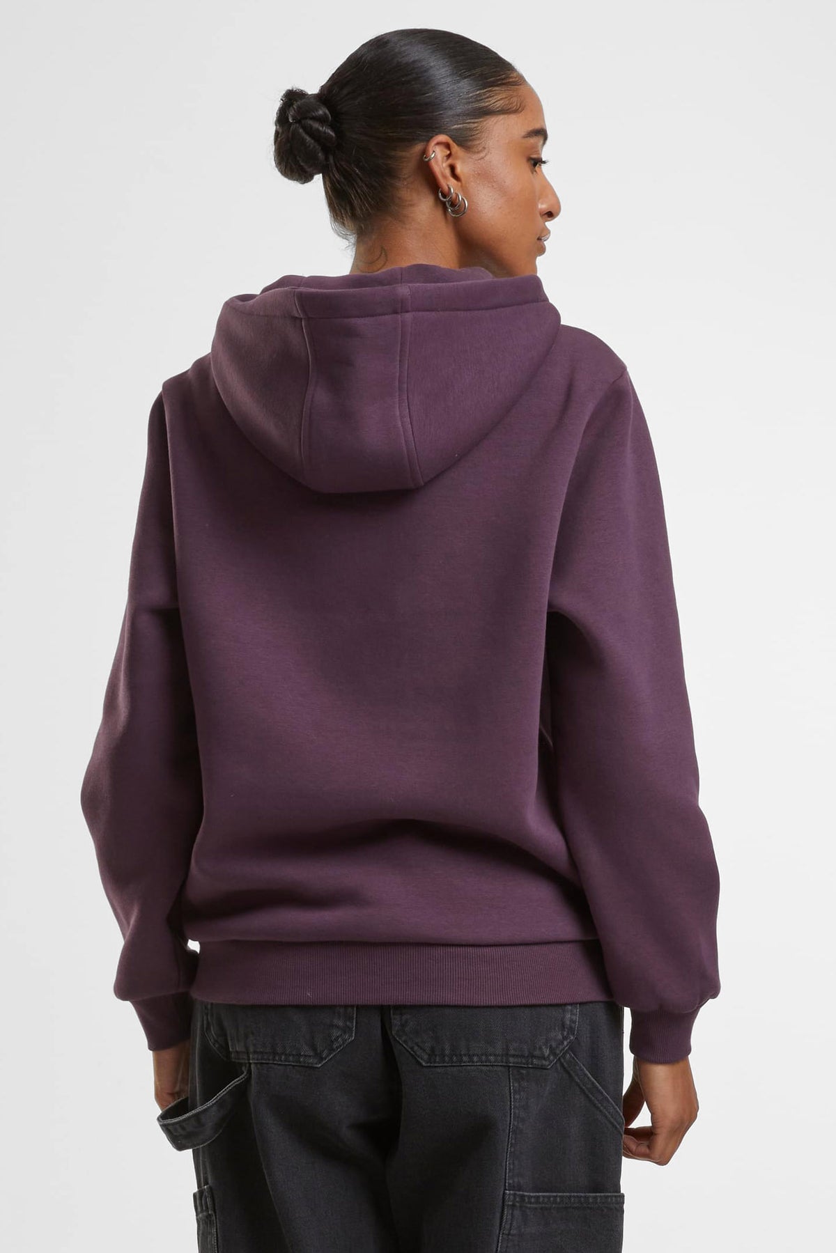 Fluffy hooded sweatshirt - Plumpurple