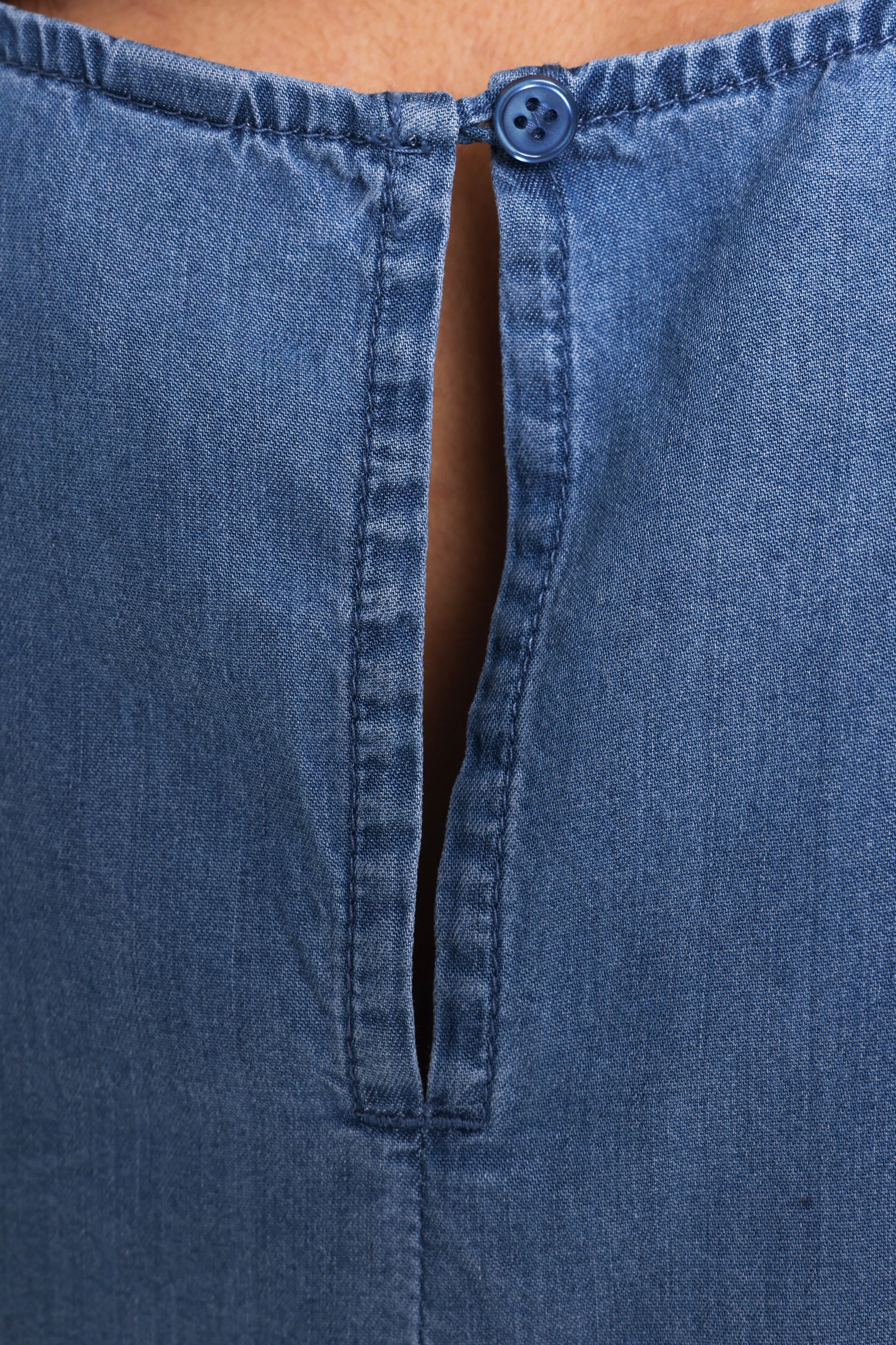 ONLDORSI Crop Top - Medium Blue Denim