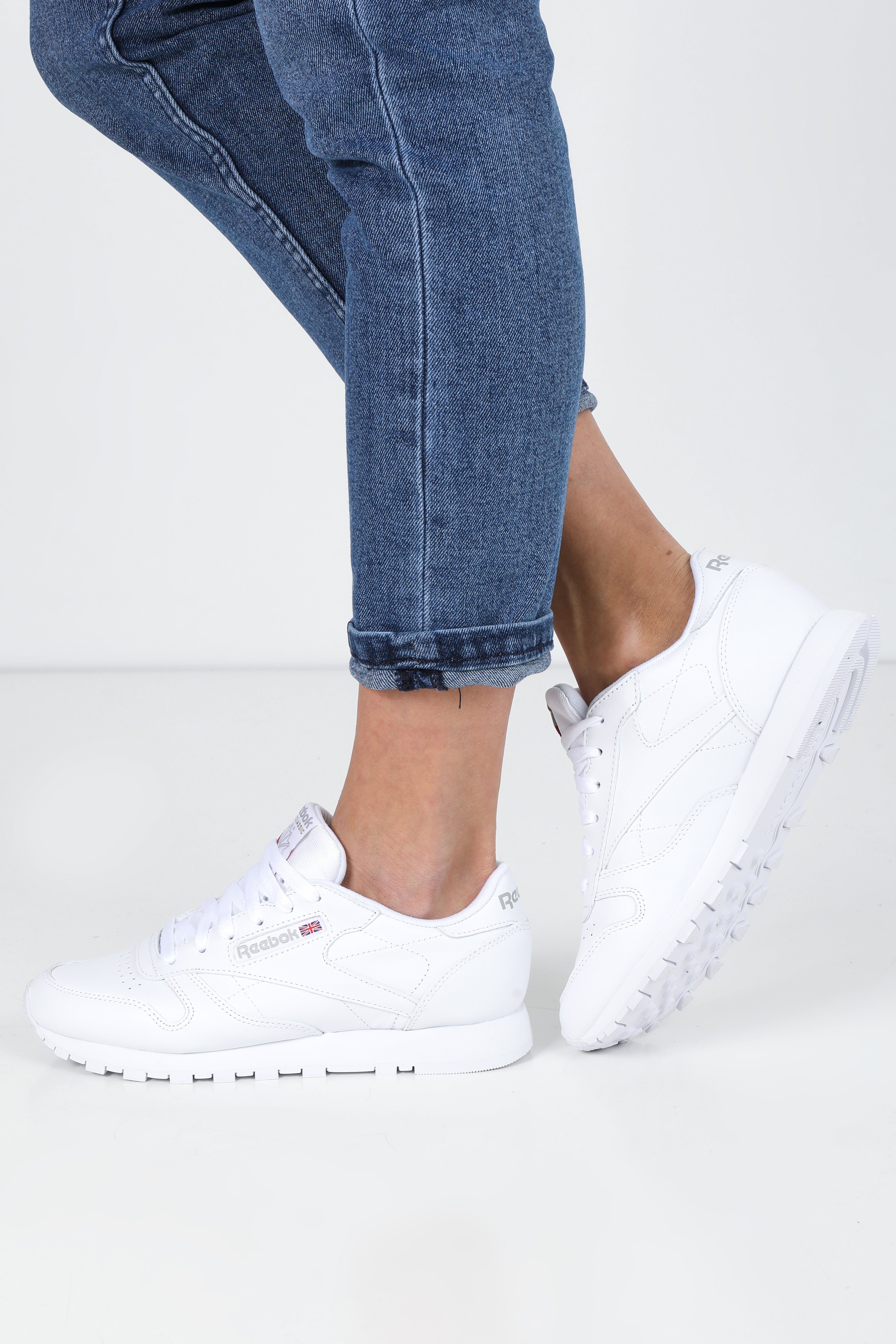 Baskets Classic Leather - Blanc