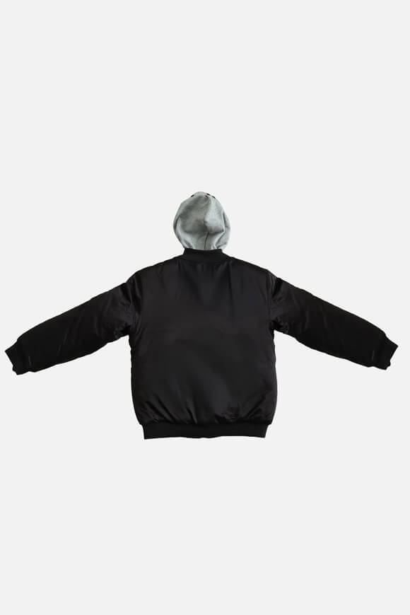 Wattierte Bomberjacke - Black