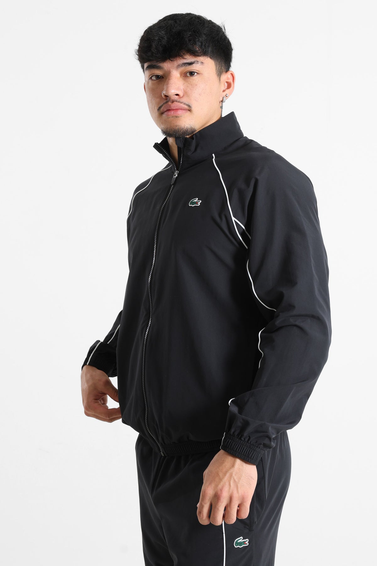 Track jacket - Black + White