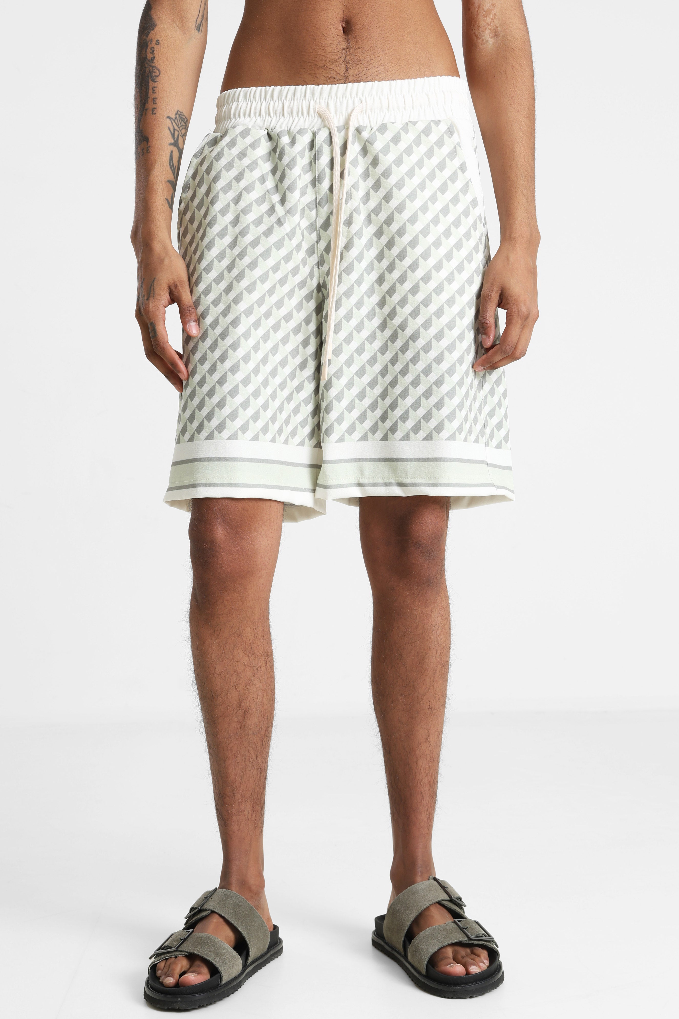 Short en tissu - Olive