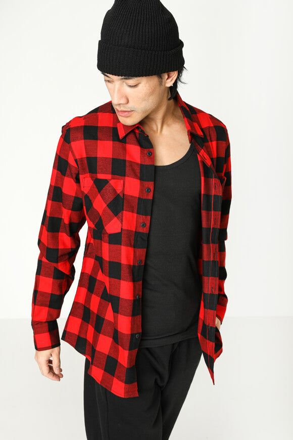 Karohemd - Rot + Schwarz