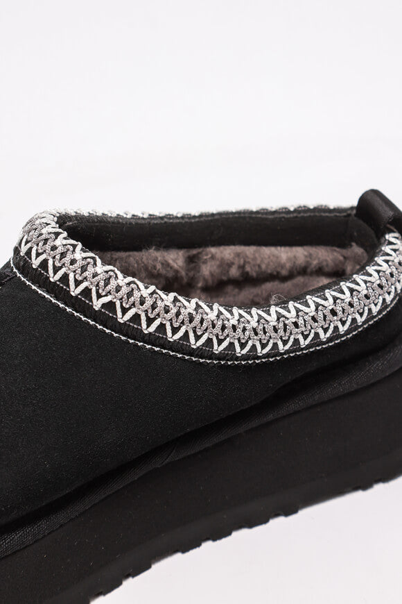 Tazz gefütterte Plateau Slipper - Black