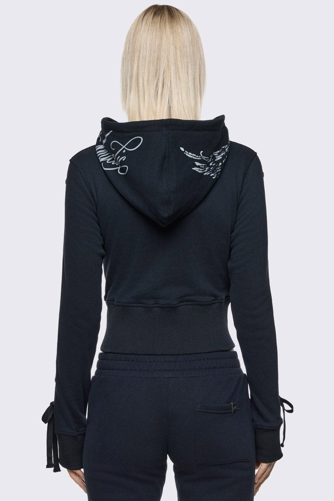 Grave Crop Kapuzensweatjacke - Black