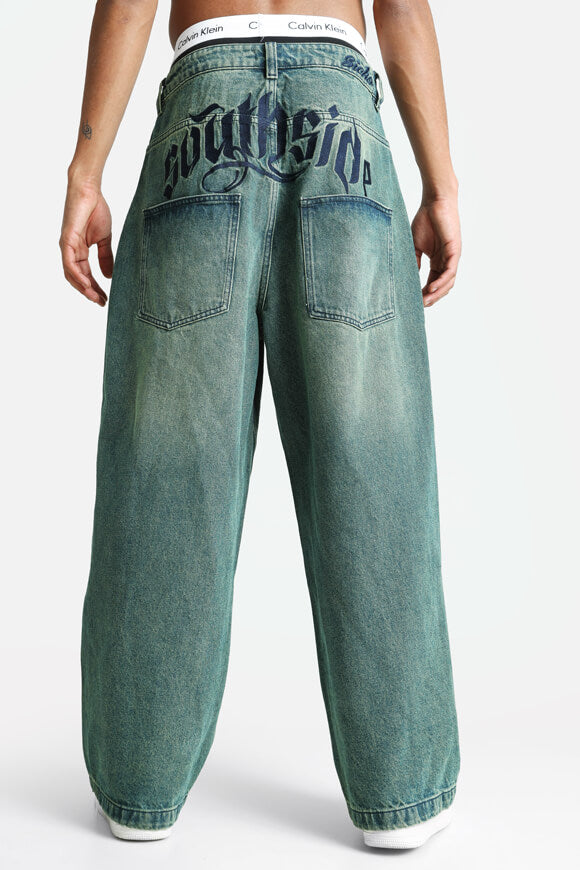 Baggy Jeans - Blue Green Tint
