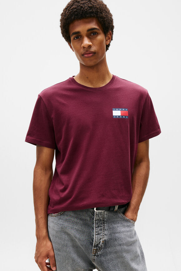 Essential Flag T-Shirt - Red Wine