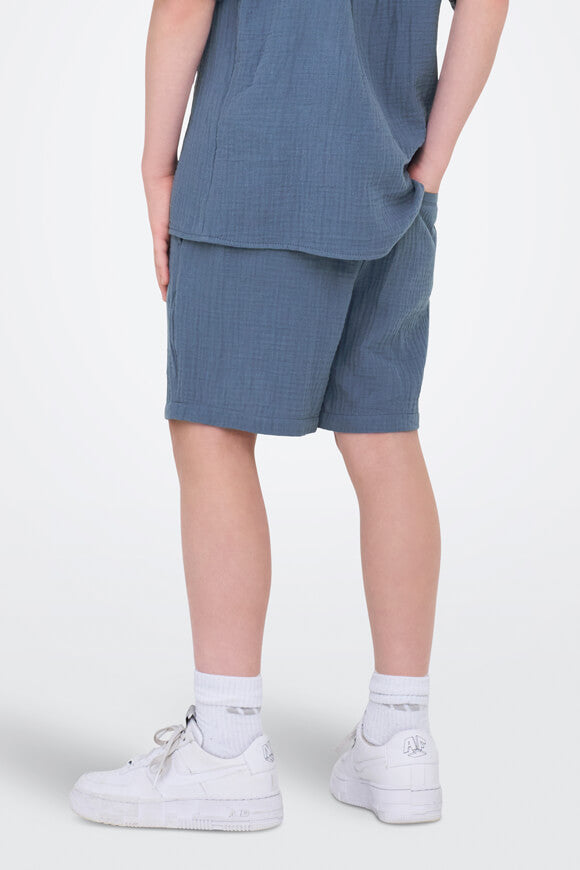 OSJTEL-PAS corto in mussola - Vintage Indigo