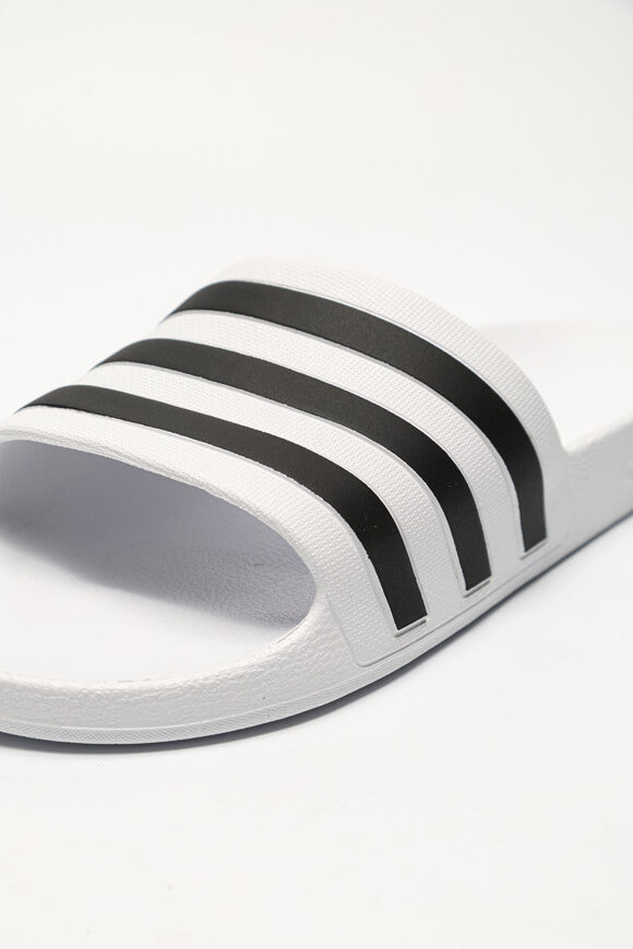 Adilette Aqua Pantoletten - Cloud White + Core Black
