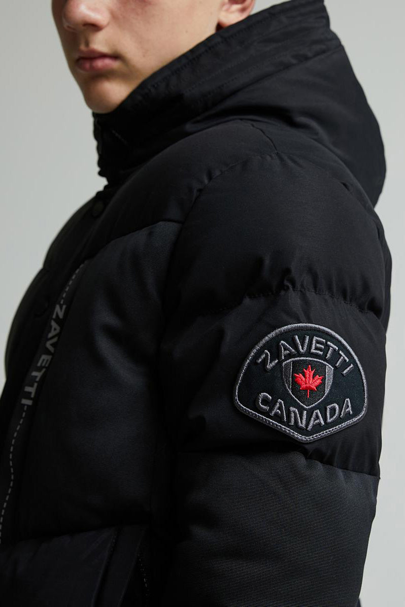 Zovetio Puffer Bomberjacke - Jet Black
