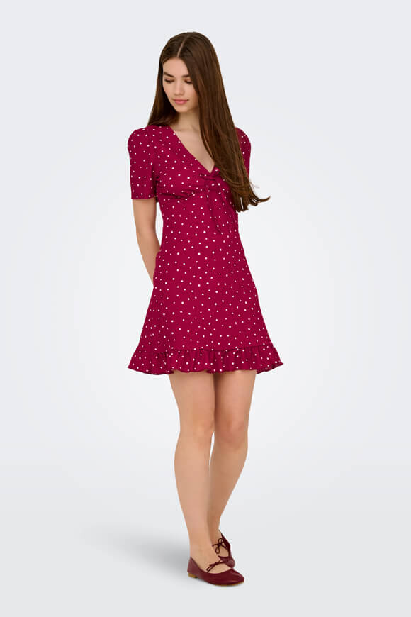 ONLBILL mini robe en seersucker - Rio Red