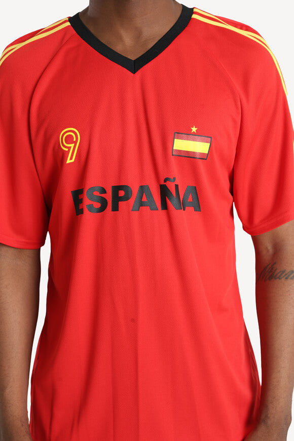 Mesh T-Shirt - Red + Yellow