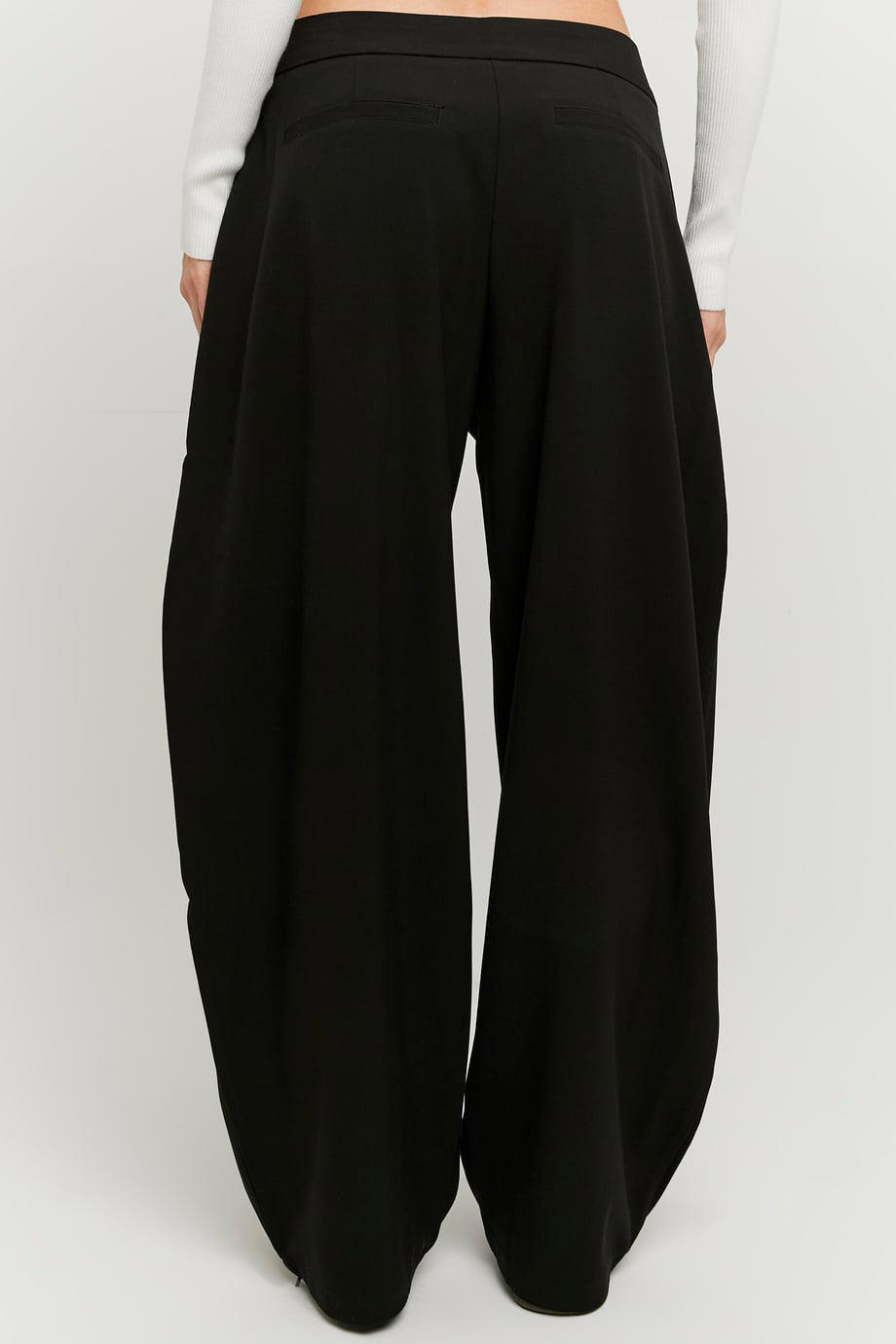 Pantalone balloon in tessuto - Black