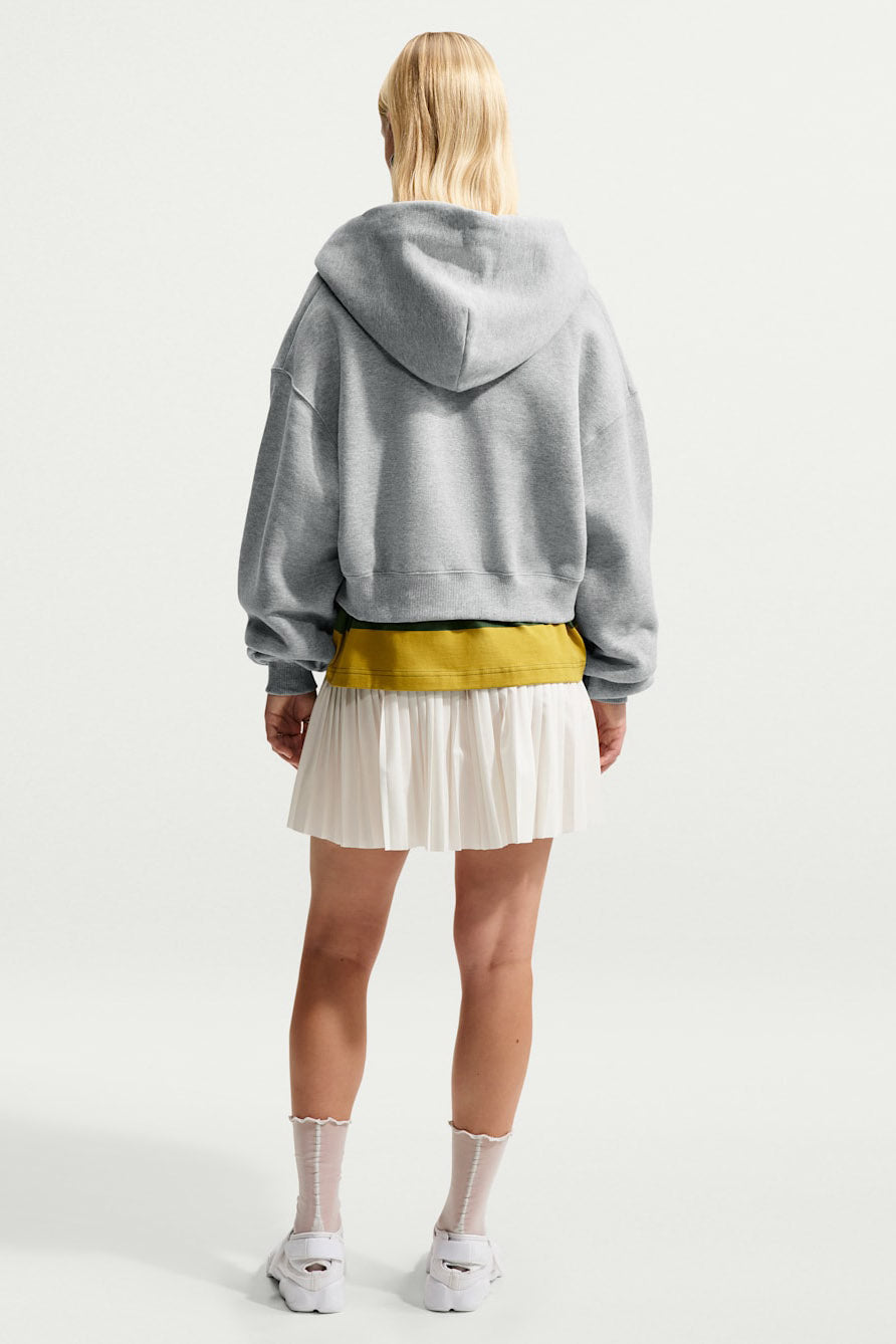 Loose zip-up hoodie sweatshirt - Dark Grey Heather