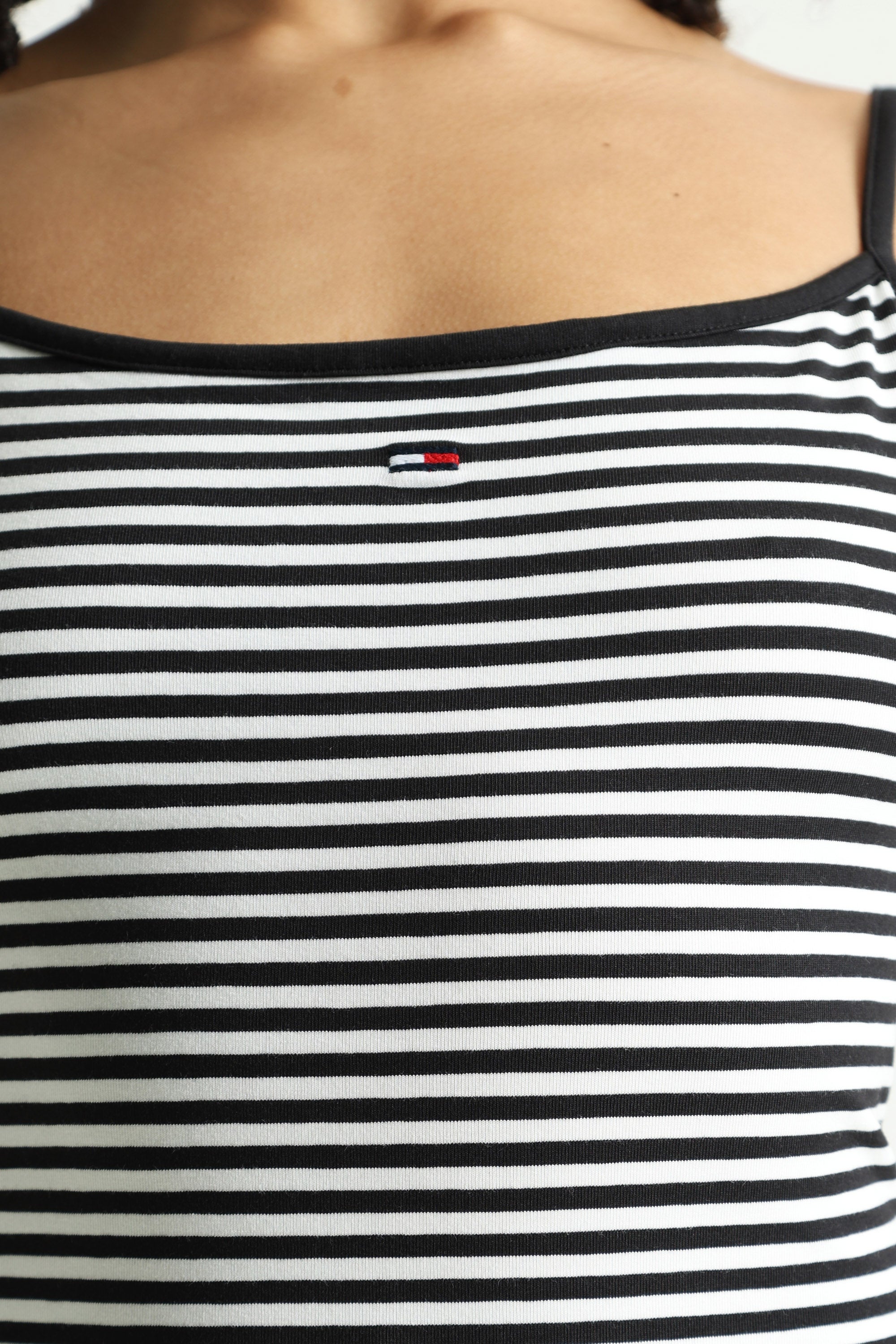 Trägertop - Black + White