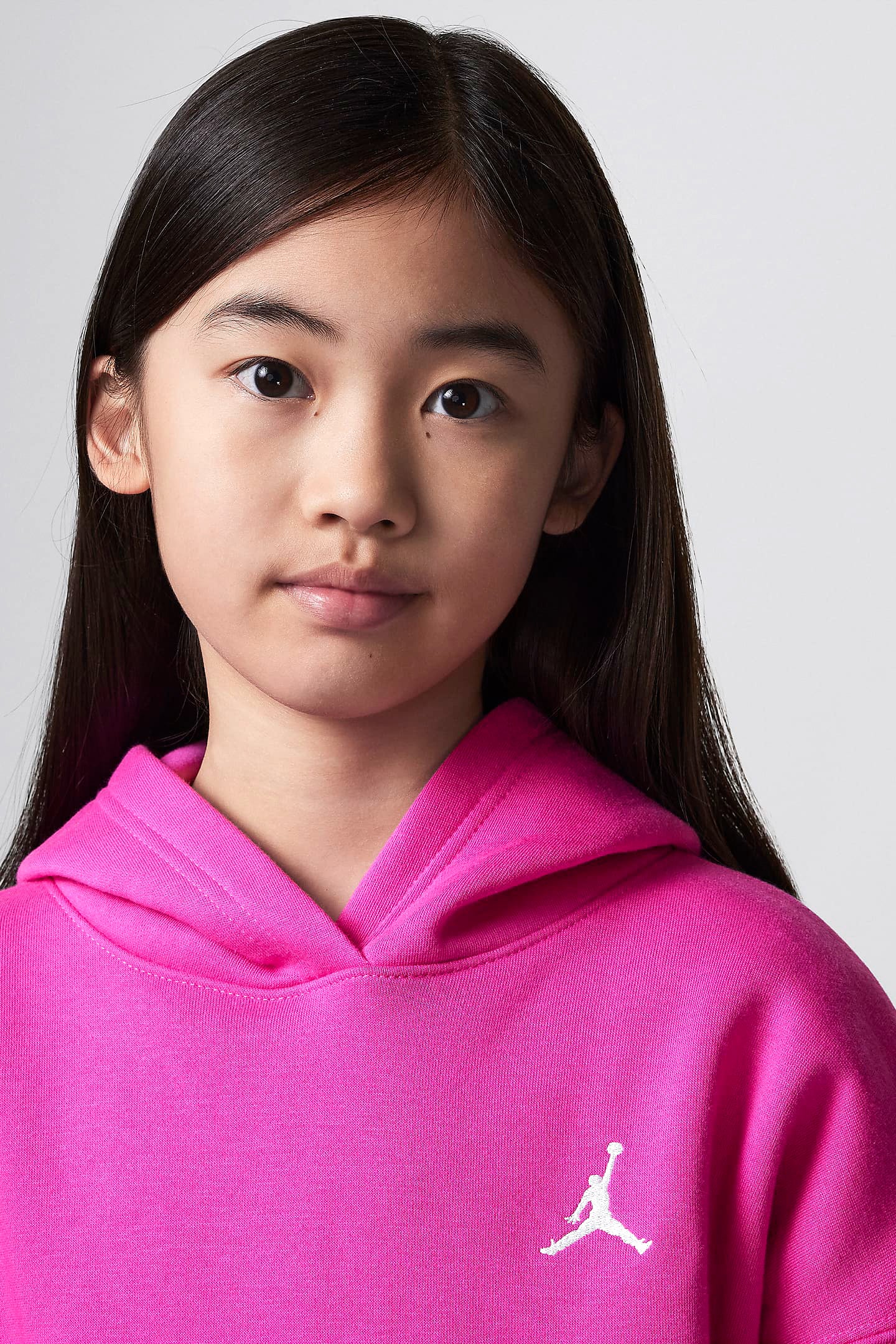 Brooklyn Kapuzensweatshirt - Fire Pink + White